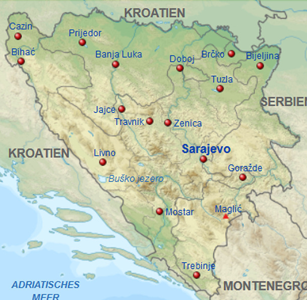 Telefonauskunft Bosnien und Herzegowina Übersicht