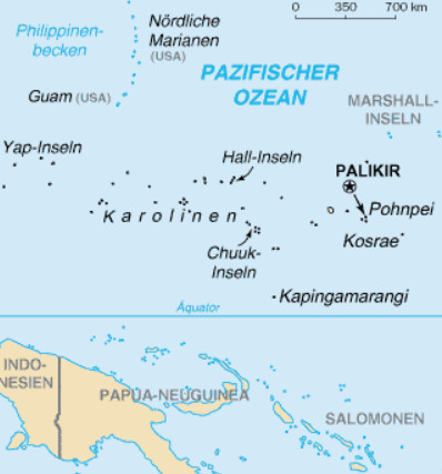 Telefonauskunft Mikronesien Übersicht