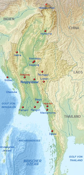 Telefonauskunft Myanmar Übersicht